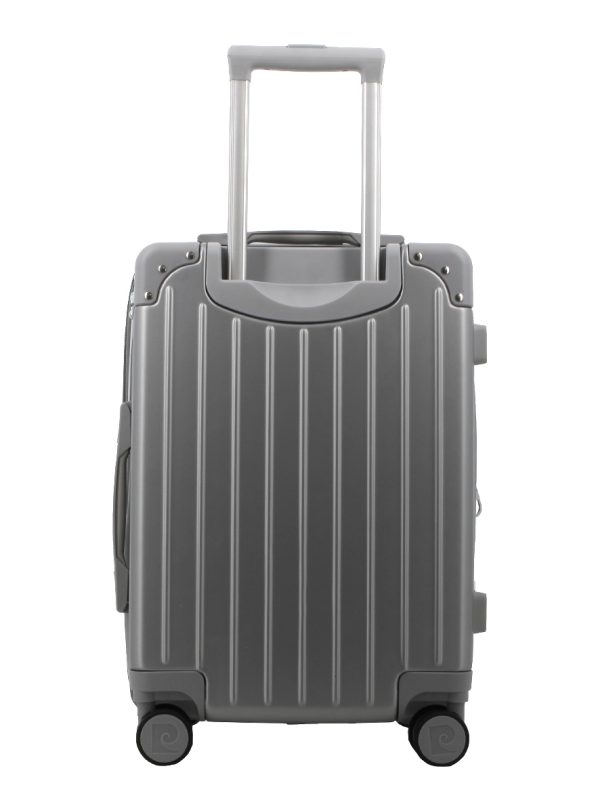 Pierre Cardin Ares 20' Hard Case Luggage Bag Silver