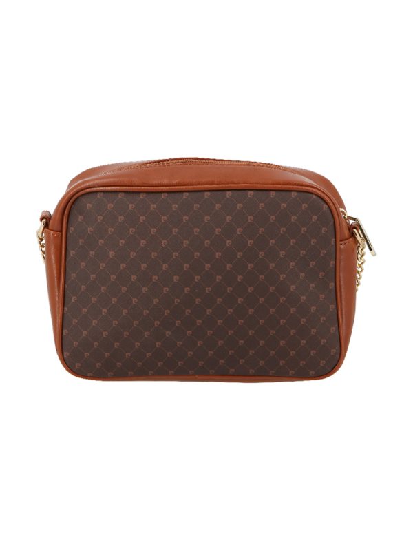 Pierre Cardin PC Logo E/W Chain Crossbody Brown Tan