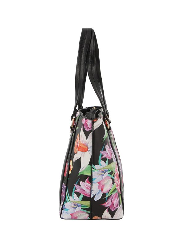 Pierre Cardin Aaliyah Tote Black Floral