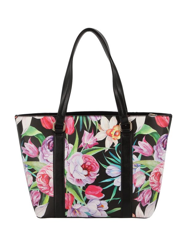 Pierre Cardin Aaliyah Tote Black Floral
