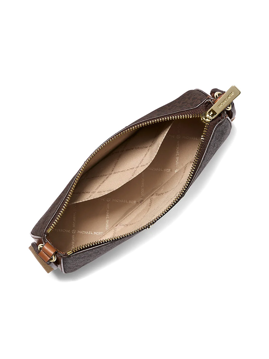 Michael Kors Jet Set Logo Crossbody Bag (with CASE for Apple Airpods Pro®) Brown