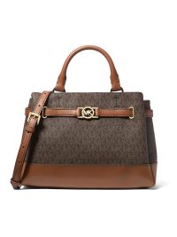 Michael Kors Reed Small Signature Logo Satchel Brown
