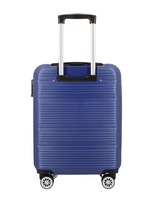 Pierre Cardin Gaspar ABS Hard Case Luggage Bag Blue Black