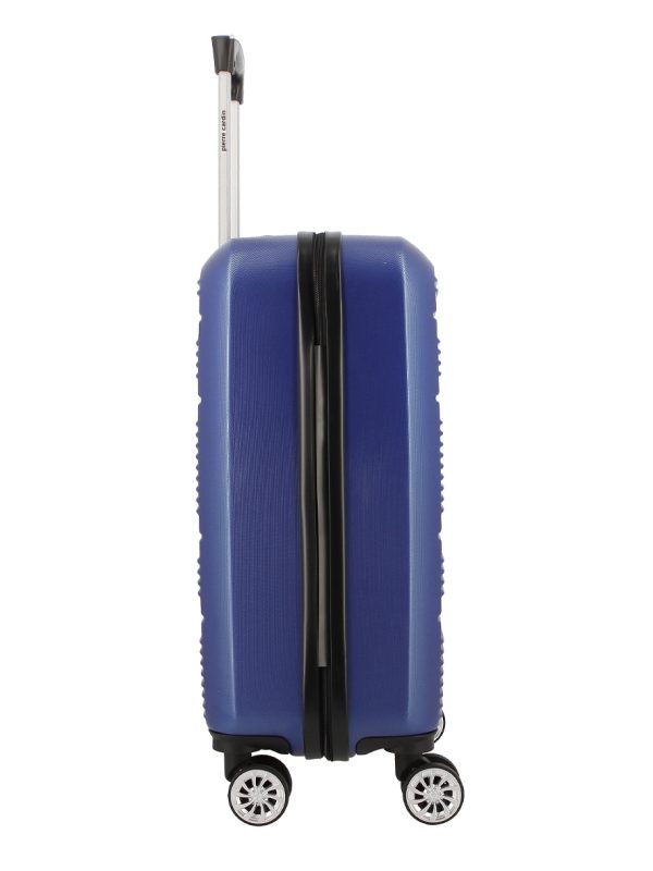 Pierre Cardin Gaspar ABS Hard Case Luggage Bag Blue Black