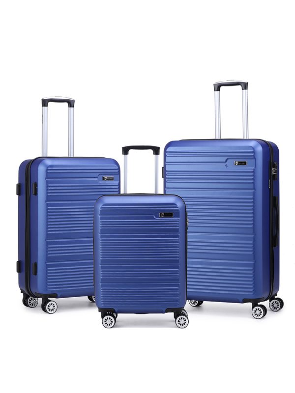 Pierre Cardin Gaspar ABS Hard Case Luggage Bag Blue Black