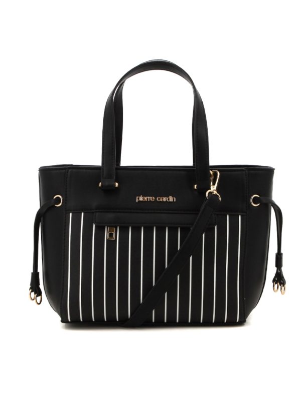 Pierre Cardin Maxine Textured Satchel Black
