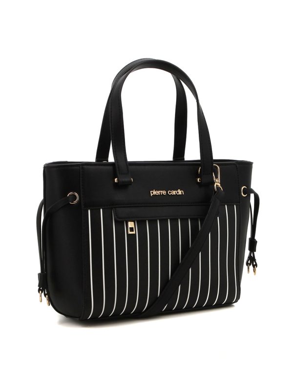 Pierre Cardin Maxine Textured Satchel Black