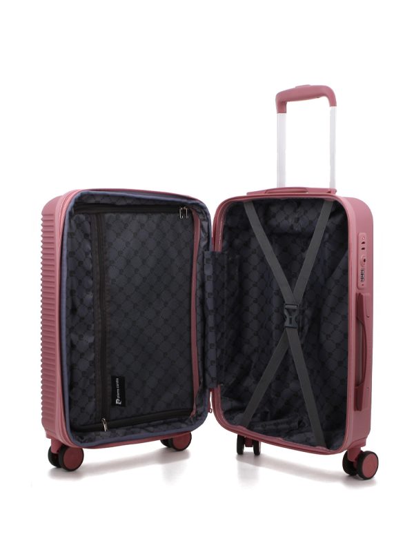 Pierre Cardin Saturn Hard Case Luggage Bag Pink