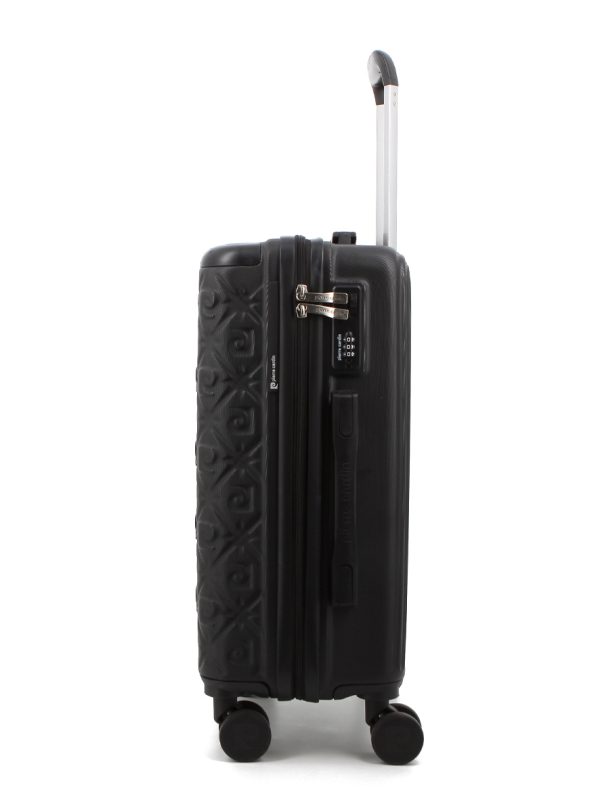 Pierre Cardin Tauri ABS Hard Case Luggage Bag Black