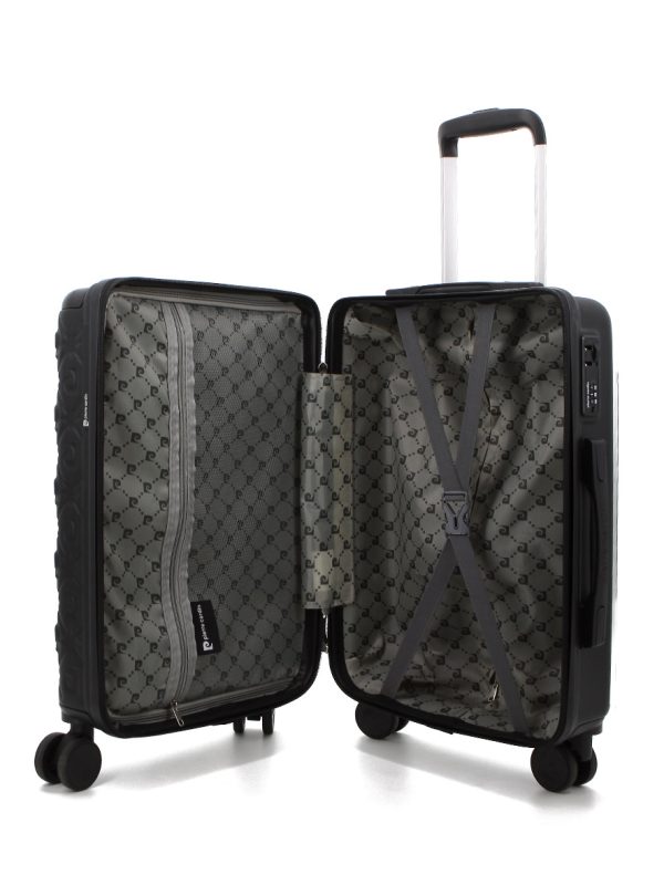 Pierre Cardin Tauri ABS Hard Case Luggage Bag Black