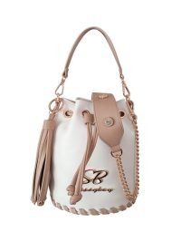 Sissy Boy Bling Bucket Bag Cream Beige