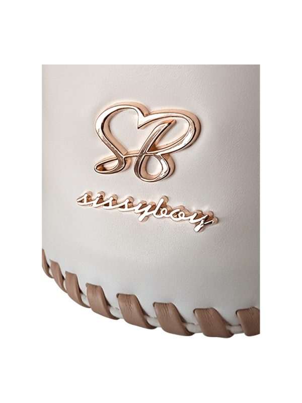 Sissy Boy Bling Bucket Bag Cream Beige