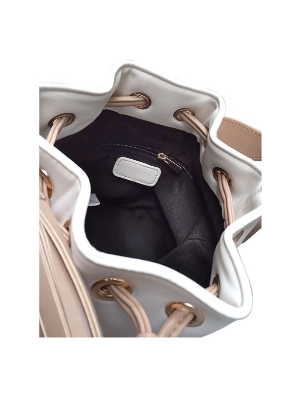 Sissy Boy Bling Bucket Bag Cream Beige