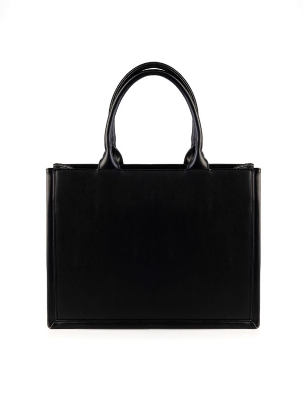 Sissy Boy Shopper with Bold Logo Print Black