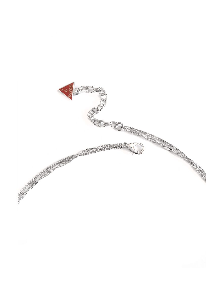 Guess Butterfly Necklace Silver