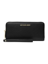 Michael Kors Jet Set Large Continental Travel Wallet Black