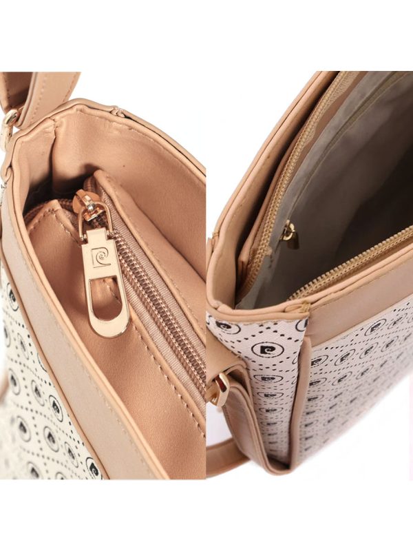 Pierre Cardin Karina Crossbody Bag White Beige