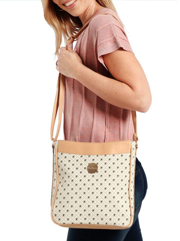 Pierre Cardin Karina Crossbody Bag White Beige