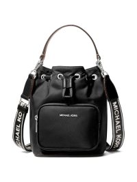 Michael Kors Khai Small Nylon Bucket Bag Black