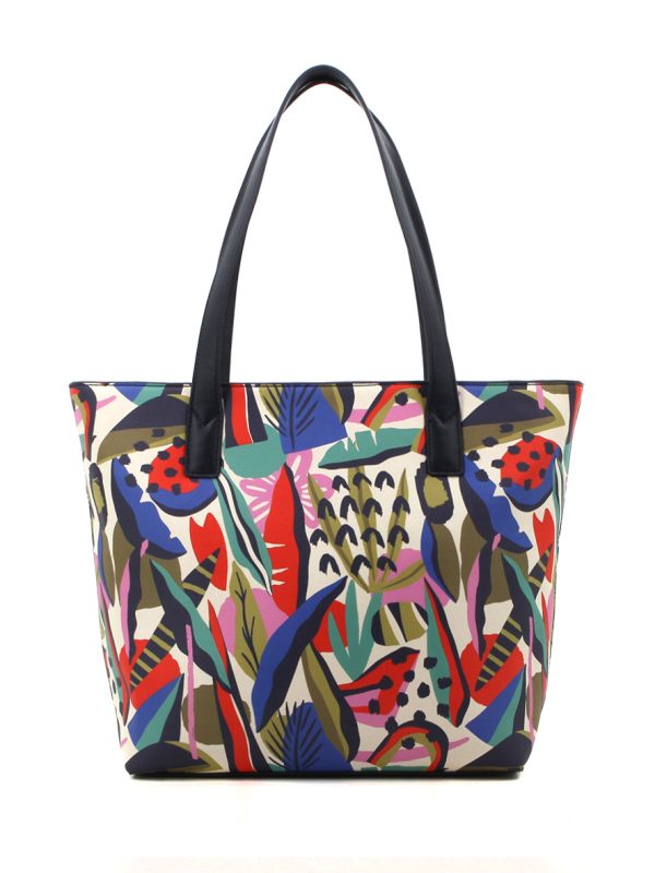 Pierre Cardin Zahara Printed Tote Bag Navy Print