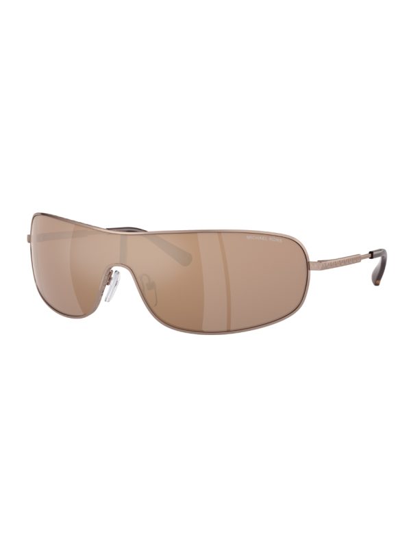 Michael Kors Aix Women's Sunglasses Mink Frame Gold Mirror Lens