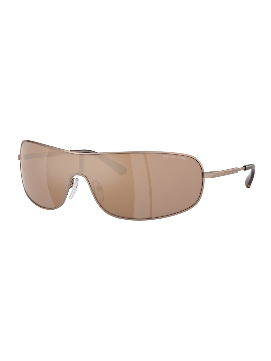 Michael Kors Aix Women's Sunglasses Mink Frame Gold Mirror Lens