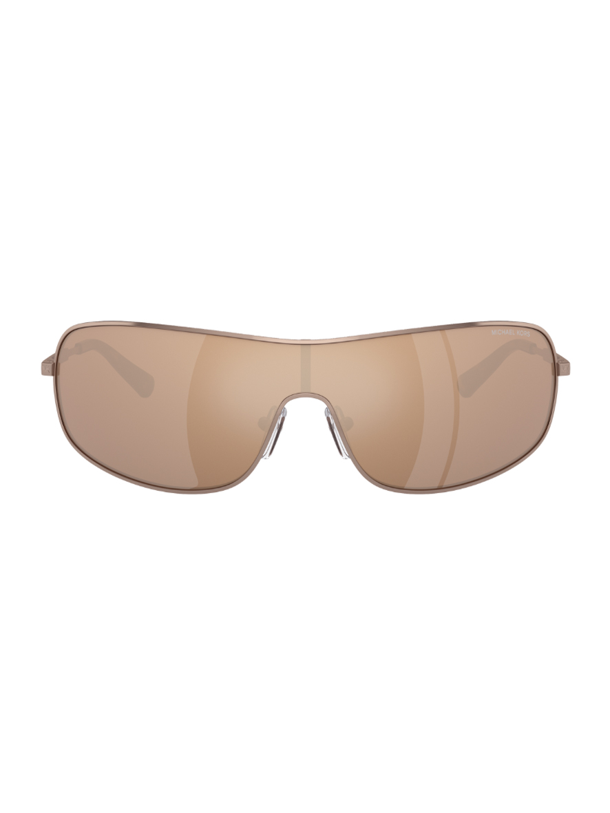 Michael Kors Aix Women's Sunglasses Mink Frame Gold Mirror Lens