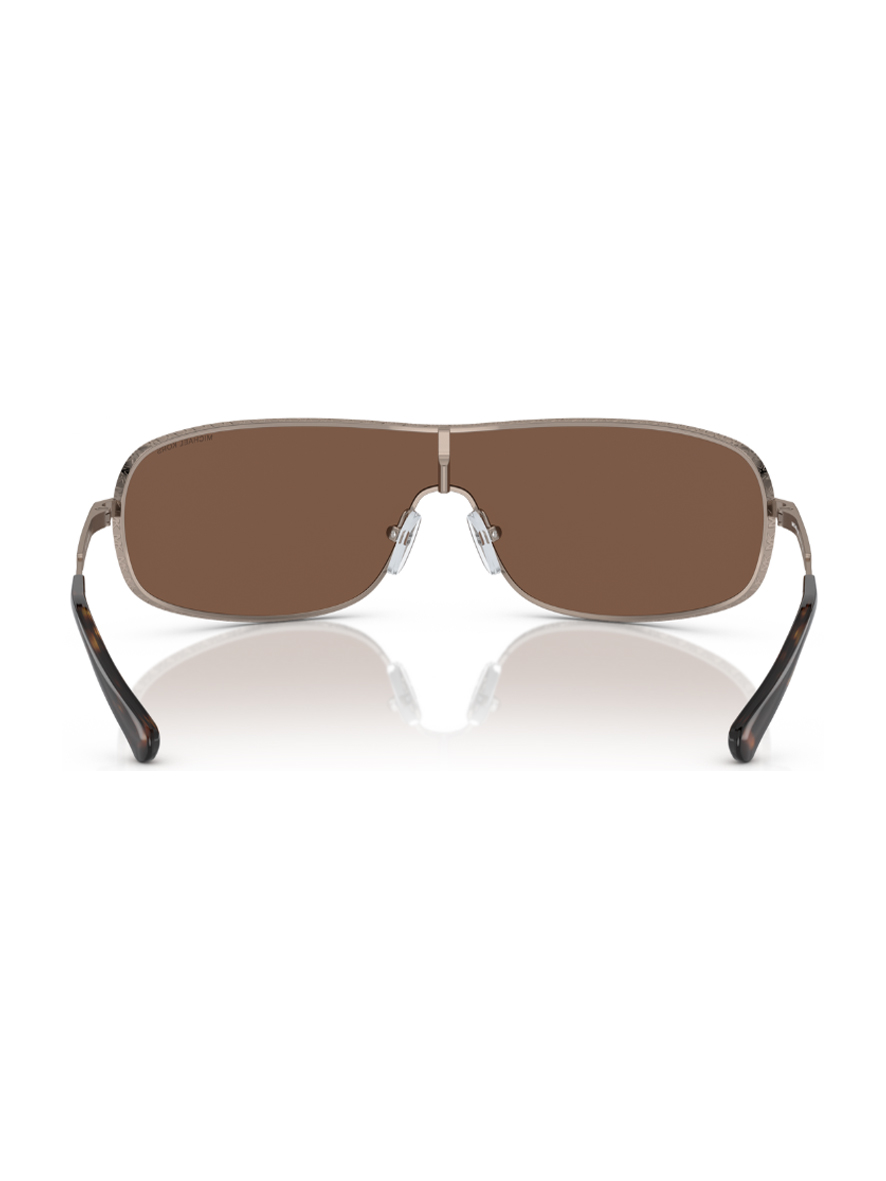 Michael Kors Aix Women's Sunglasses Mink Frame Gold Mirror Lens