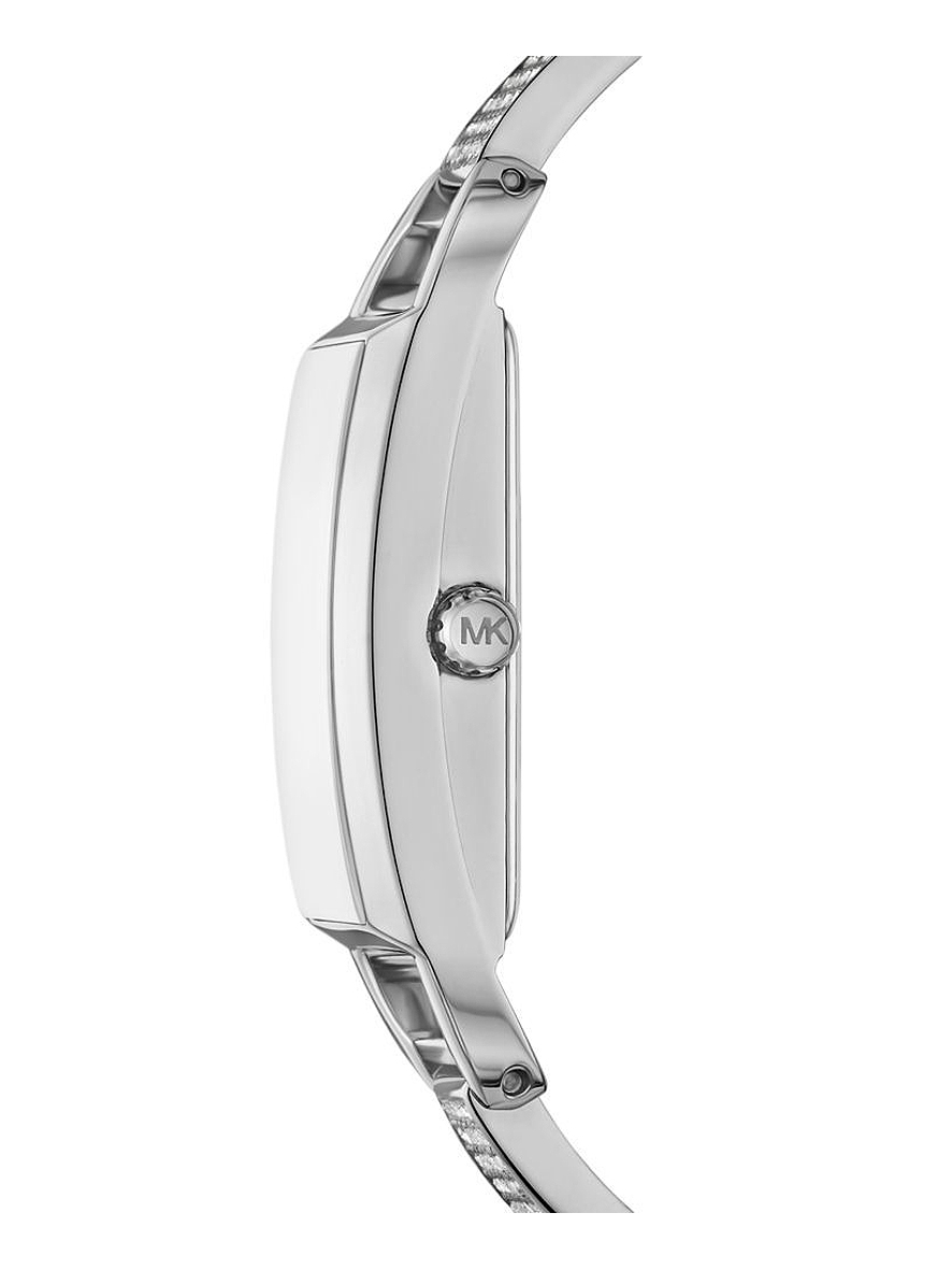 Michael Kors MK Empire Women's Silver Stainless Steel Paved Strap Watch