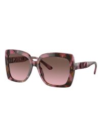 Michael Kors Nice Sunglasses Plum Graphic Tortoise Cordovan Gradient Lens