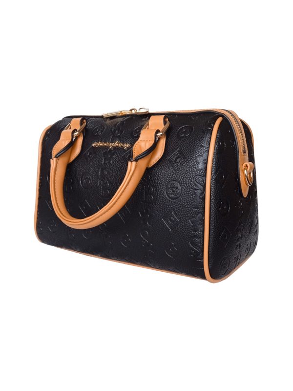 Sissy Boy Bowler Embossed Bag Black