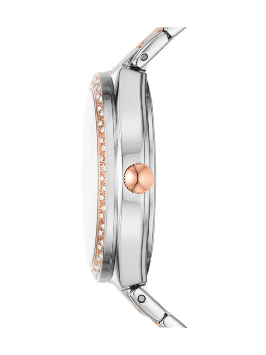 Fossil Women's Ashtyn Two Toned Silver and Rose Gold Bracelet Watch Stainless Steel
