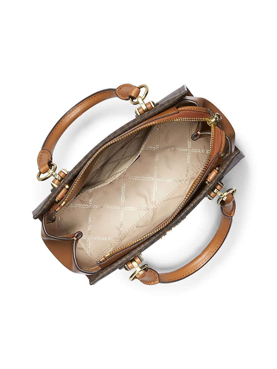 Michael Kors Marilyn Small Logo Crossbody Bag Brown Acorn