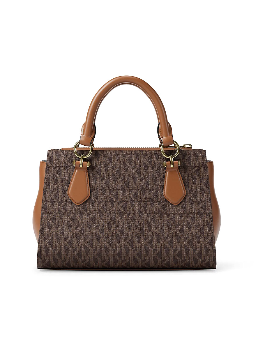 Michael Kors Marilyn Small Signature Logo Messenger Bag Brown