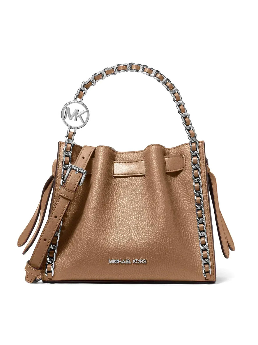 Michael Kors Mina Small Chain Convertible Crossbody Bag Driftwood
