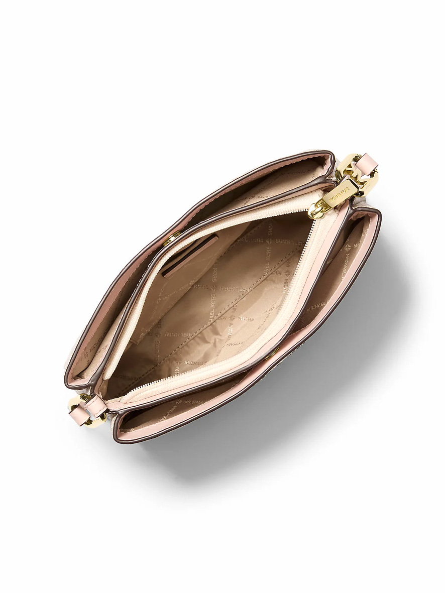 Michael Kors Trisha Medium Logo Crossbody Bag Powder Blush Multi