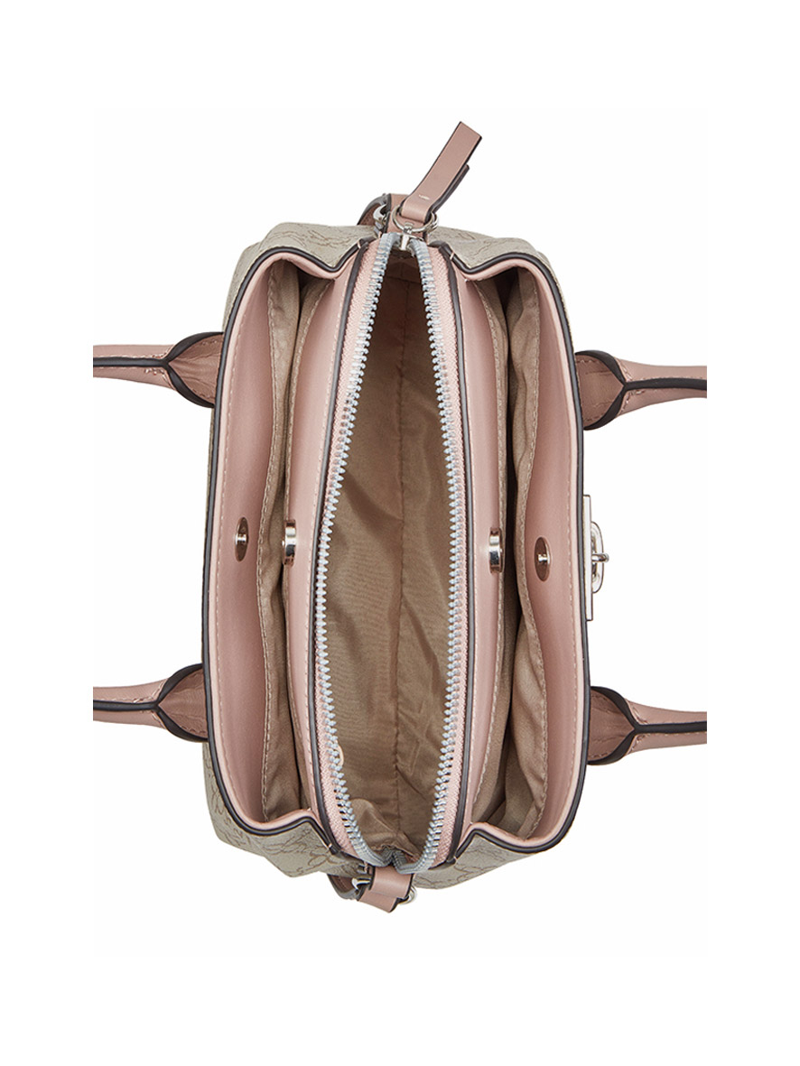 Nine West Josey Satchel Bag Mushroom Logo Dusk