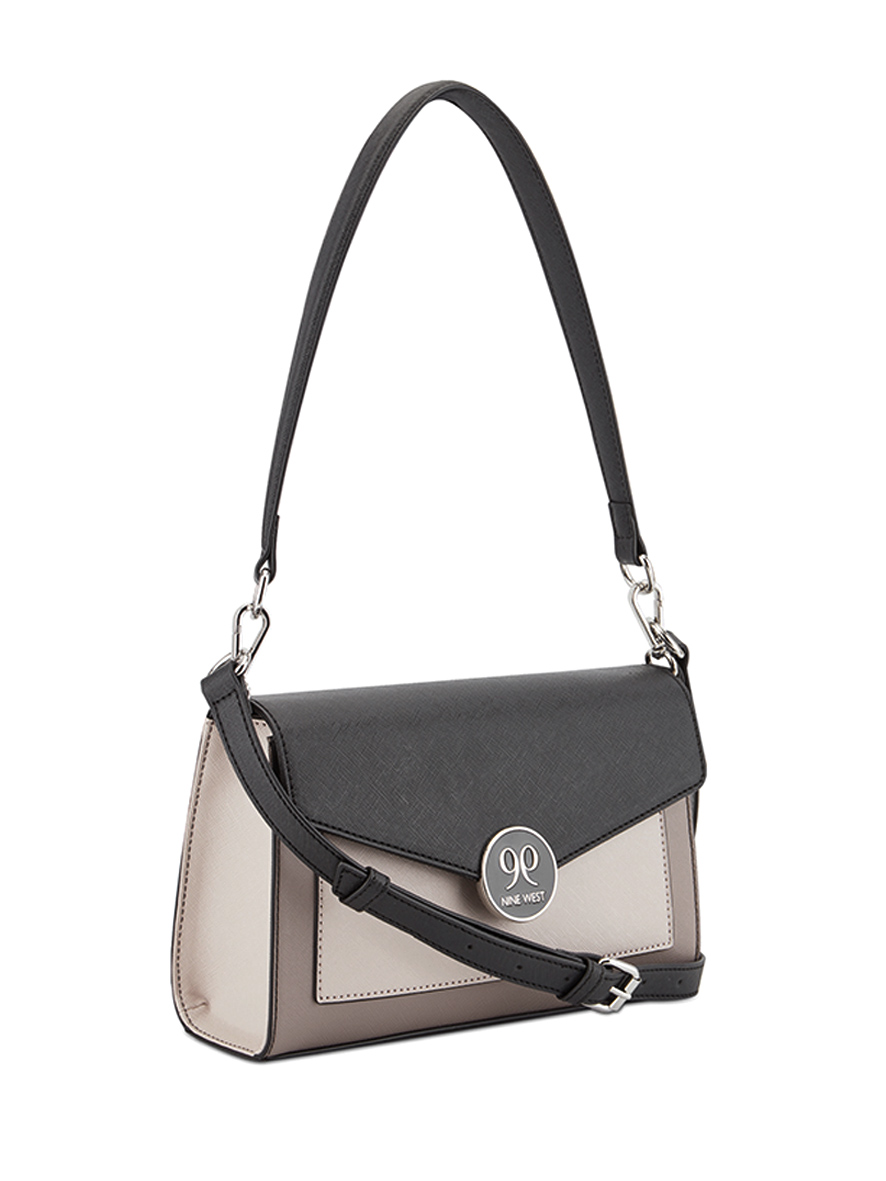 Nine West Natala Top Handle Flap Over Bag Greystone Multi