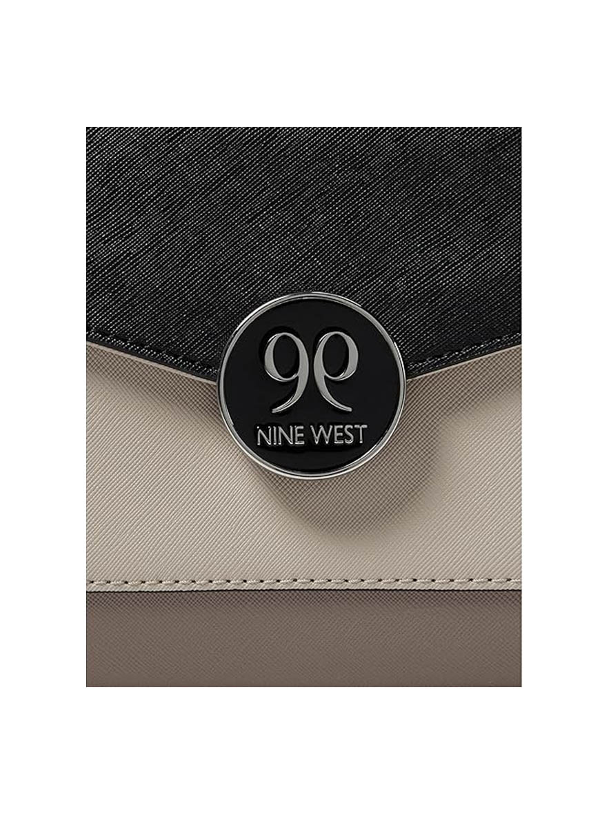 Nine West Natala Top Handle Flap Over Bag Greystone Multi