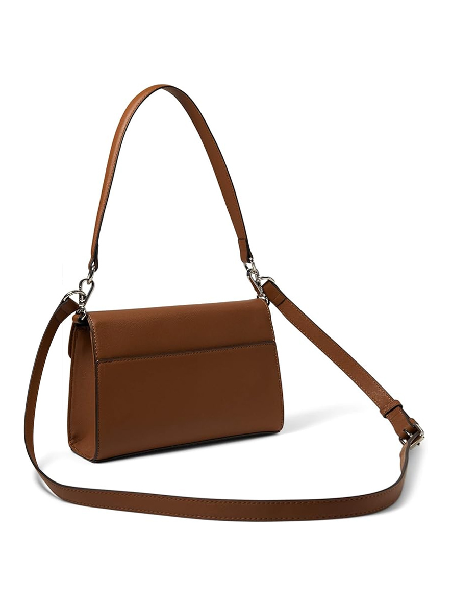 Nine West Natala Top Handle Flap Over Bag Saddle Tan