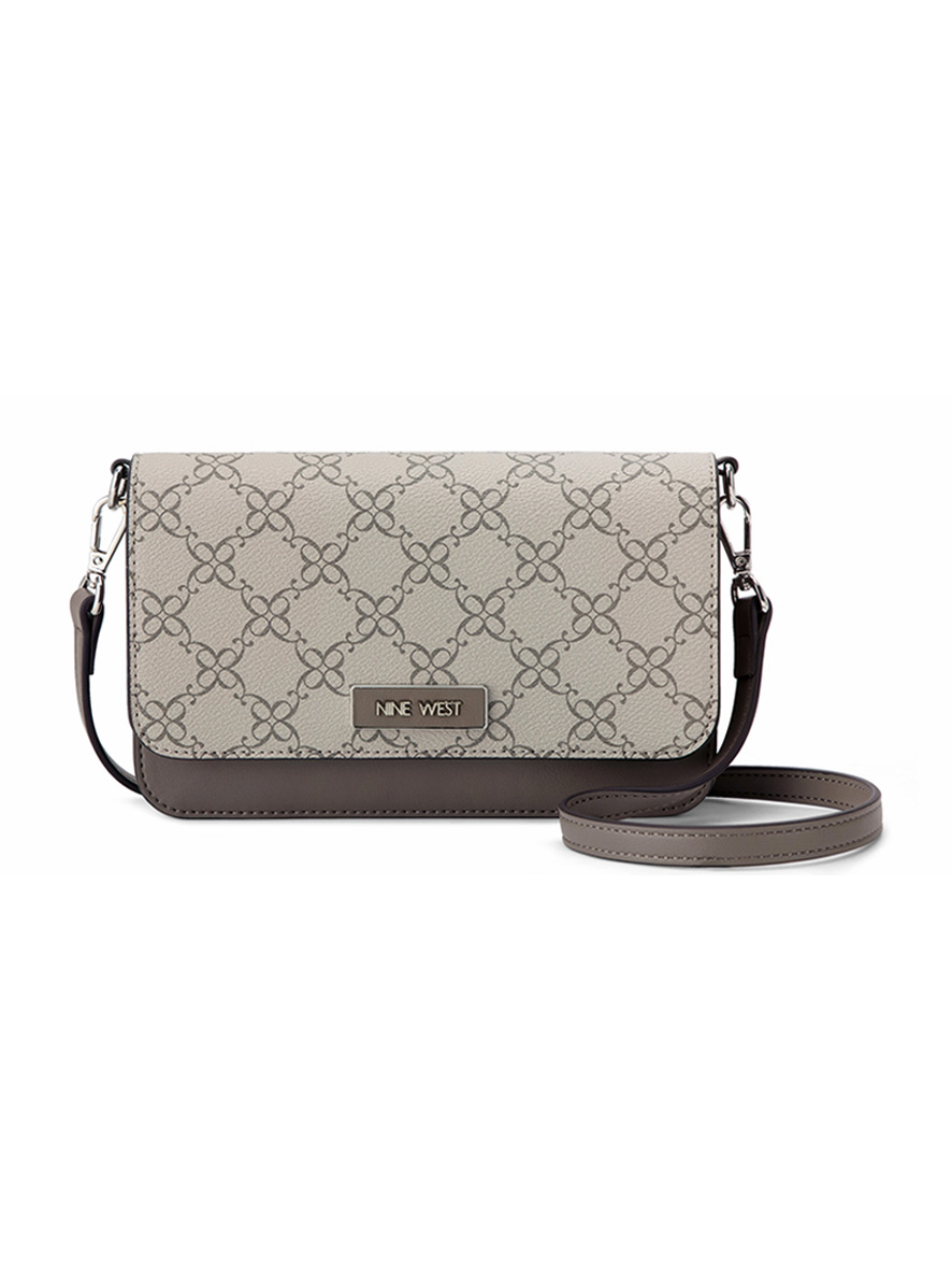 Nine West Shonda SLG Flap Over Wallet with a String Cinder Logo