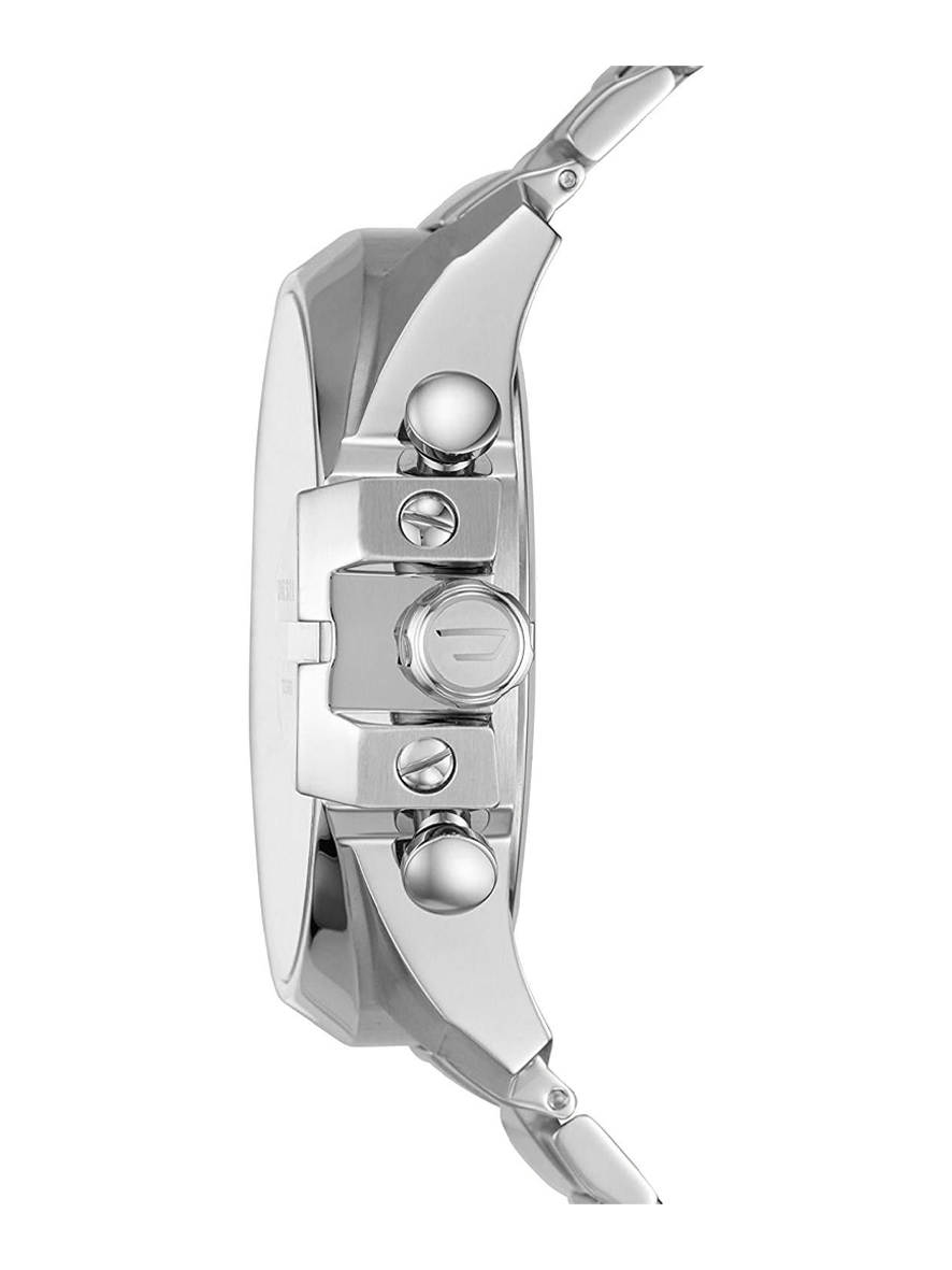 Diesel Men's Mega Chief Chronograph Stainless Steel Watch Silver