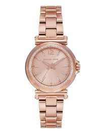 Michael Kors Mini Maren Pavé Rose Gold-Tone Watch