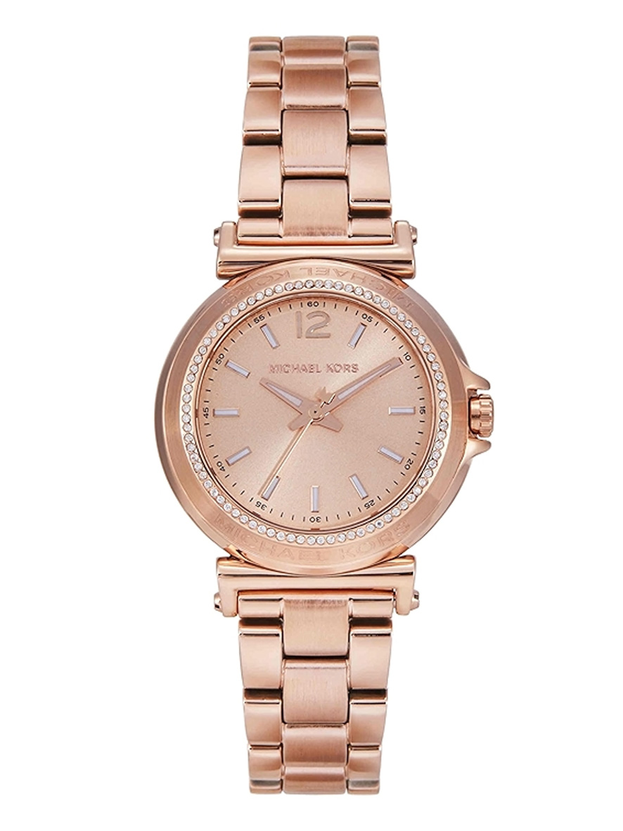 Michael Kors Mini Maren Pavé Rose Gold-Tone Watch