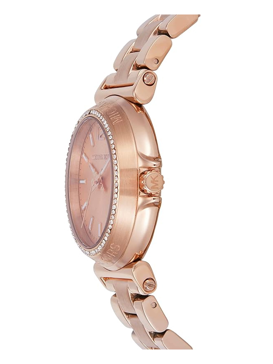 Michael Kors Mini Maren Pavé Rose Gold-Tone Watch
