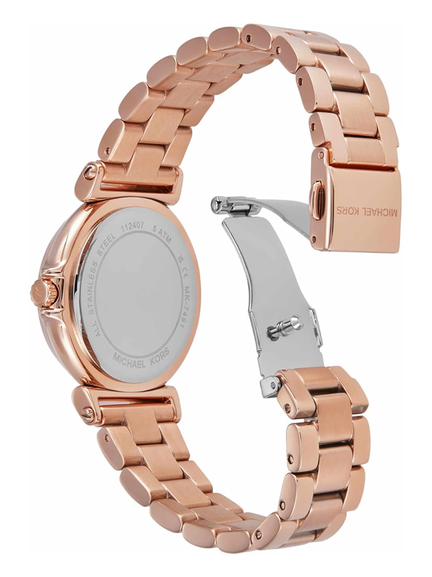 Michael Kors Mini Maren Pavé Rose Gold-Tone Watch