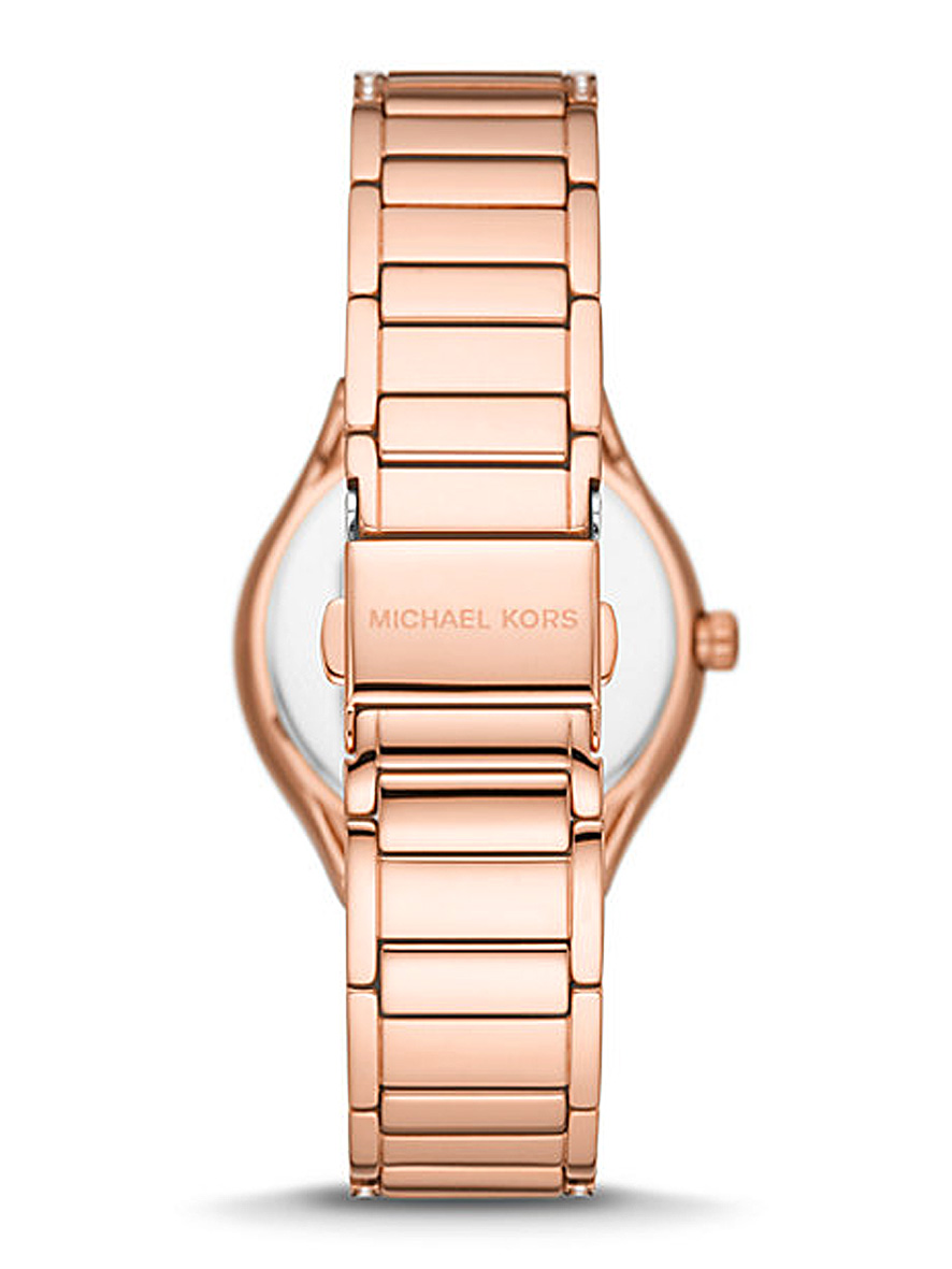 Michael Kors Women's Sylvia Pavé Rose Gold-Tone Watch