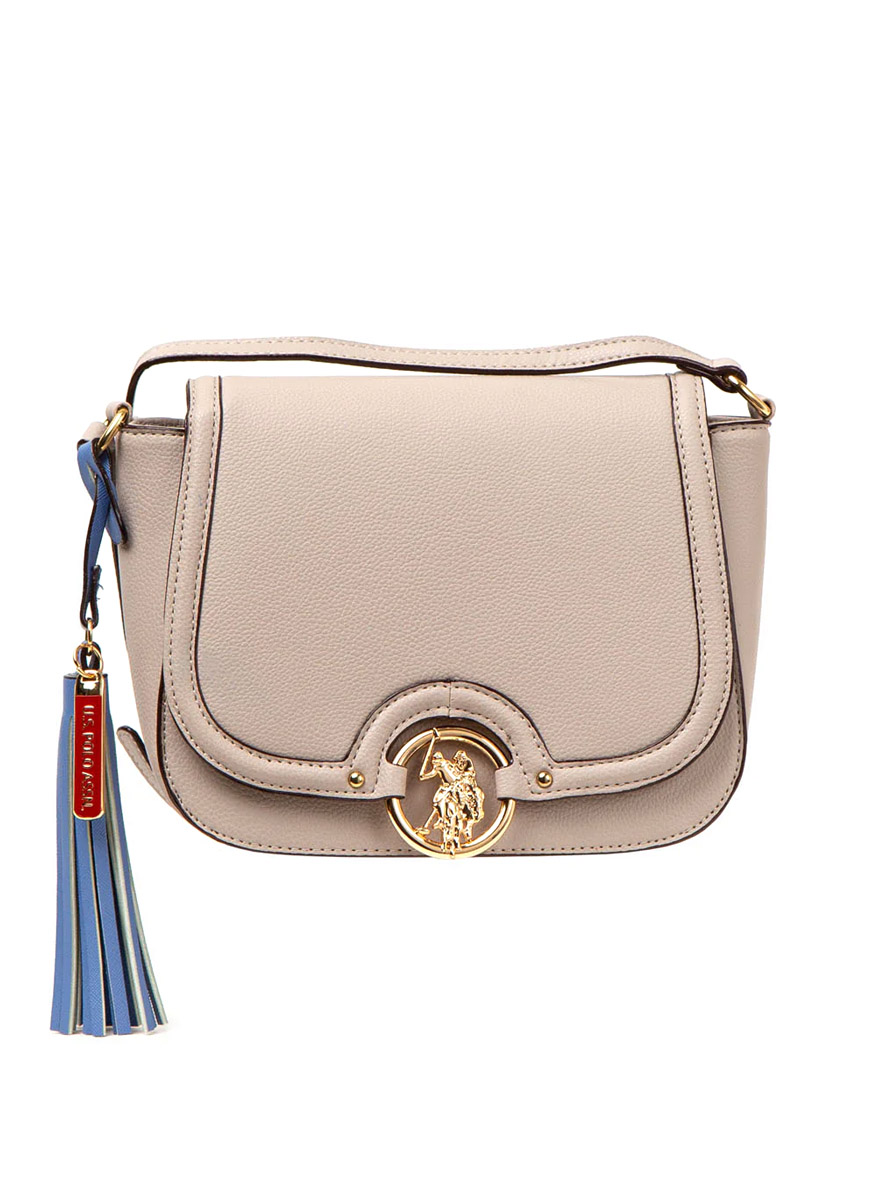 U.S. Polo Assn. Medallion Crossbody Bag Taupe