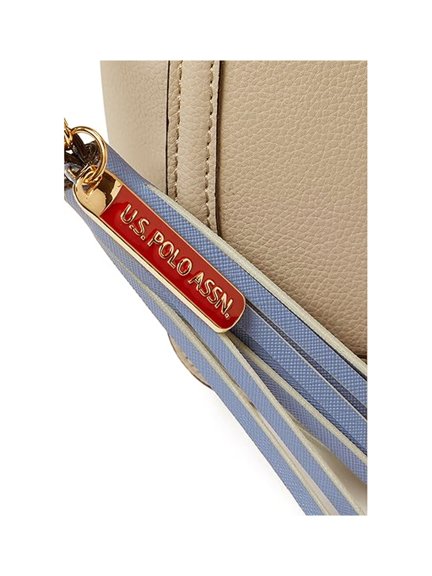 U.S. Polo Assn. Medallion Crossbody Bag Taupe