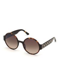 Guess Women's Round Sunglasses Dark Havana